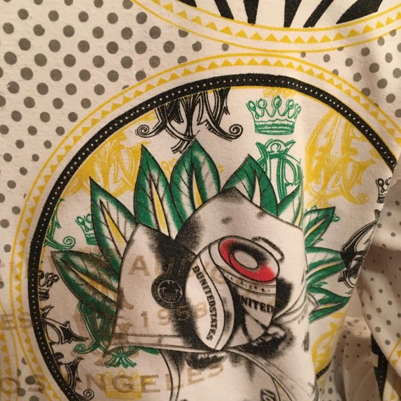 RARE FIND!! vintage y2k christian Audigier hoodie with satin hood! - Picture 10 of 17